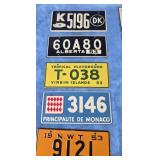 LOT OF 5 VINTAGE BICYCLE LICENSE PLATES