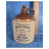 MCCORMICK PLATTE VALLEY CORN WHISKEY STONEWARE JUG