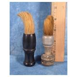 TWO VINTAGE SHAVING BRUSHES EVER LASTING