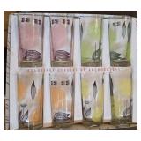 6 ANCHORGLASS MID-CENTURY MODERN HIGHBALL GLASSES