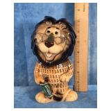 LEFTON "HUBERT THE LION" CERAMIC PIGGY BANK