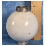 ANTIQUE MILK GLASS  LIGHTNING ROD BALL