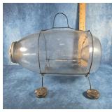 VINTAGE CLEAR GLASS MINNOW TRAP