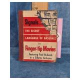 1957 GILLETTE SIGNALS BASEBALL FINGERTIP MOVES