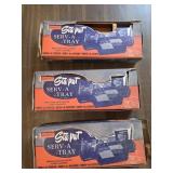 3 VTG. STA-PUT MAGNETIC CAR SERV - A -TRAY
