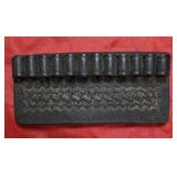 SAFARILAND LEATHER BELT SLIDE CARTRIDGE CARRIER