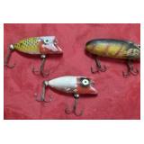 3 HEDDON LUCKY 13  FISHING LURE
