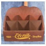 ANTIQUE WOODEN EBONITE DISPLAY RACK