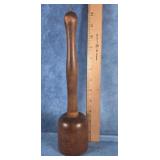 PRIMITIVE WOOD PESTLE MASHER