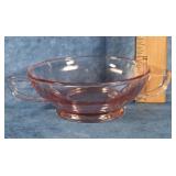 CAMBRIDGE PINK DEPRESSION GLASS BOWL 5"