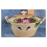 NIPPON HANDLED HAND-PAINTED PORCELAIN BOWL