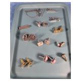 TIE TACS AND CUFF LINKS BOX LOT