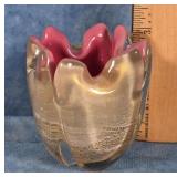 SMALL MURANO GLASS VASE ARCHIMEDE SEGUSO