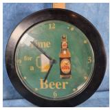 RED HAWK BEER NOVELTY WALL CLOCK