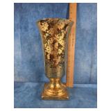 VINTAGE WEEPING GOLD VASE 11" TALL