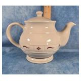 LONGABERGER WOVEN TRADITIONS TEA POT RED