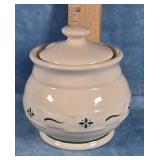 LONGABERGER WOVEN TRADITIONS GREEN SUGAR BOWL