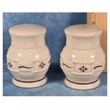 LONGABERGER WOVEN TRADITIONS SALT & PEPPER RED
