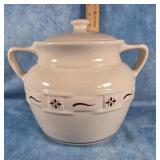 LONGABERGER WOVEN TRADITIONS COOKIE JAR RED