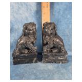 PAIR OF CHINESE SOAPSTONE FOO DOG STAUES