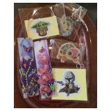 DIAMOND ART STICKERS, KEYCHAINS & BOOK MARKS