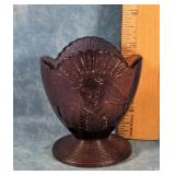 NATIVE AMERICAN CHIEF GLASS TOOTHPICK HOLDER
