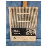 MF 12 GARGEN TRACTOR OPERATORS MANUAL