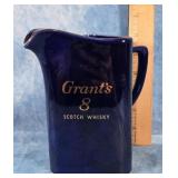 GRANTS 8 SCOTCH WHISKEY PITCHER