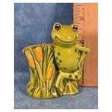 CERAMIC FROG TOOTHPICK HOLDER