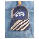 BLUE & GREY BUDLIGHT BASEBALL HAT