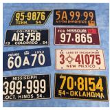 1953 & 1954 BICYCLE LICENSE PLATE LOT OF 8