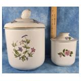 ROYAL WORCESTER 2 PIECE CANNISTER SET