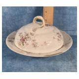 HAVILAND LIMOGES FRANCE COVERED BUTTER DISH