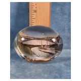 GLASS SOUVENIR PAPERWEIGHT