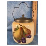 ART DECO BISCUITS JAR REDOUTE STYLE MADE IN ENGLAN