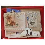 VTG. GREETING AND CHRISTMAS CARDS BOX LOT