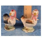 CHICKEN LITTLE HENNY PENNY SALT & PEPPER SHAKERS