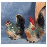 VTG. ROOSTER SALT & PEPPER SHAKERS