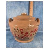 CHERRY MOTIF COOKIE JAR