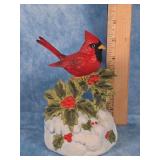 GORHAM GIFT WORLD PORCELAIN CARDINAL MUSIC BOX