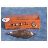 JOHNSONS SILVER MINNOW WEEDLESS SPOON FISHING LURE