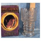 2001 BURGER KING LORD OF THE RINGS GLASS GOBLET