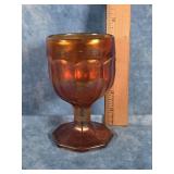 IMPERIAL CARNIVAL GLASS GOBLET