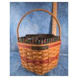 LONGABERGER 1997 SNOWFLAKE BASKET CHRISTMAS