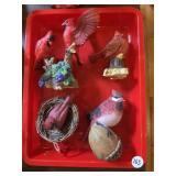 CARDINAL FIGURINES BOX LOT