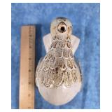 STONEWARE BIRD STRING DISPENSER / SCISSOR HOLDER