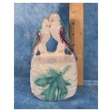 MORTON POTTERY LOVEBIRDS STRING HOLDER