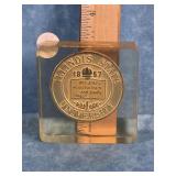ILLINOIS STATE UNIVERSITY PAPERWEIGHT