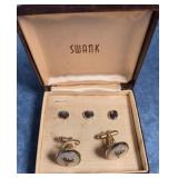SWANK GOLD-TONED MEDICAL CUFFLINK SET
