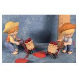 1987 ENESCO COUNTRY COUSINS VALENTINES FIGURINE